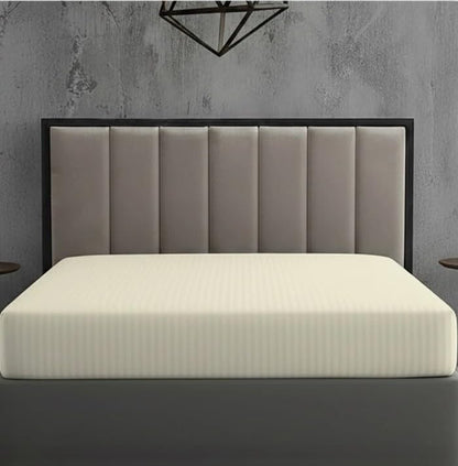 250 Thread Count Satin Stripe Extra Deep Fitted Sheet 30cm (12") – 100% Cotton Hotel Quality Bedding | Night Zone