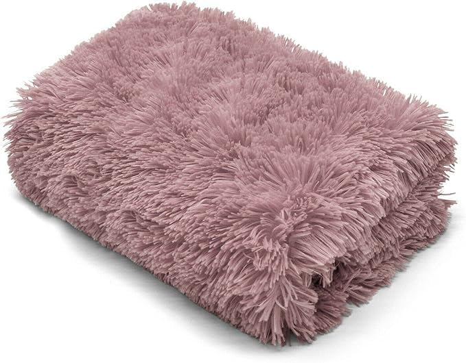 Soft & Snug Faux Fur Throw Blanket with Reversible Sherpa Teddy Fleece | Night Zone