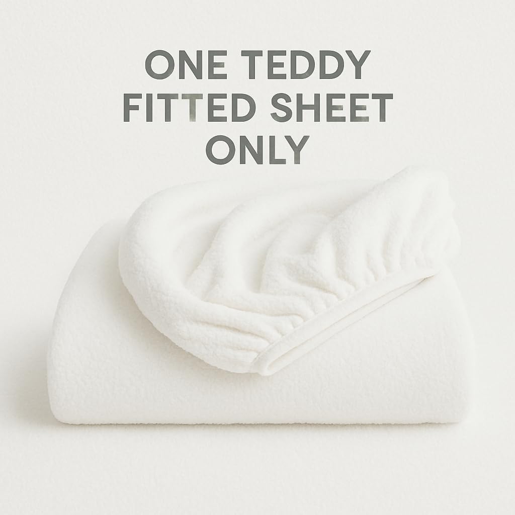 Teddy Fleece Fitted Sheet 30cm Deep – Extra Deep Teddy Bear Bedding | Night Zone