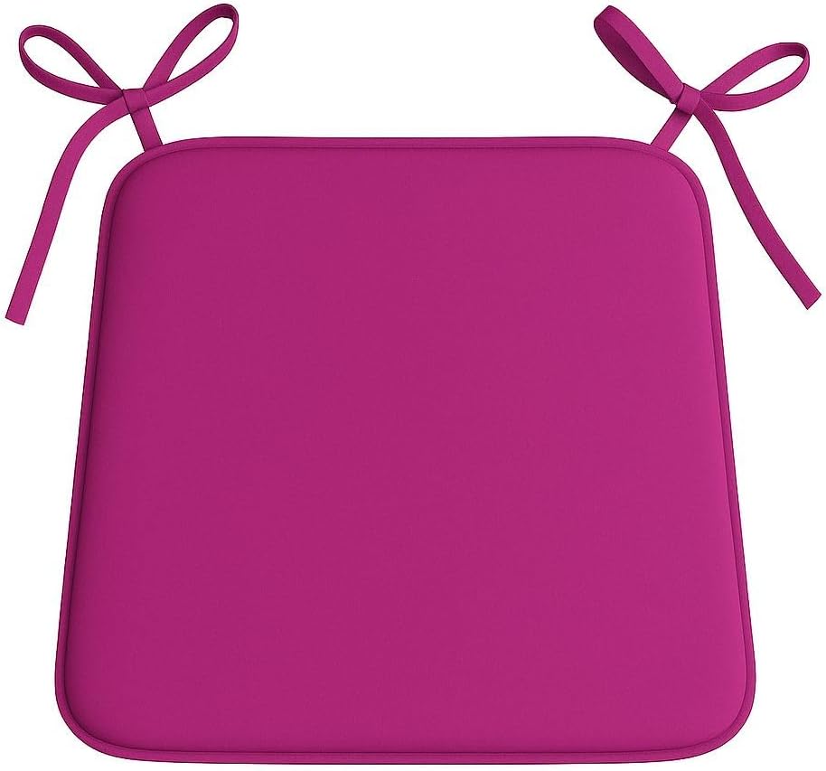 Multicolour Square Chair Seat Pads 38x38cm – 3cm Thick Cushions with Ties | Night Zone