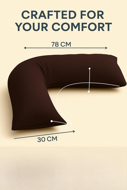 Easy Care Polycotton Orthopaedic V Shaped Pillow with Case or V Pillowcase Only | Night Zone