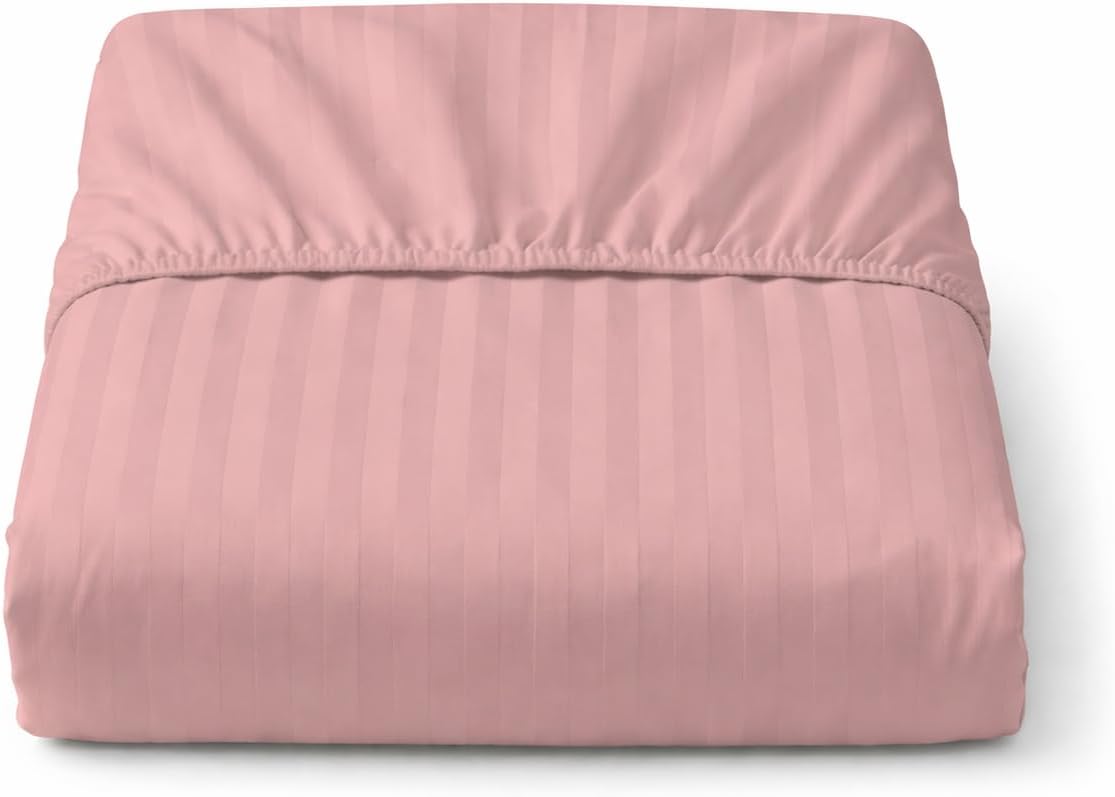 Microfiber Embossed Stripe Extra Deep Fitted Sheet 40cm – Brushed Soft Fitted Bed Sheet | Night Zone
