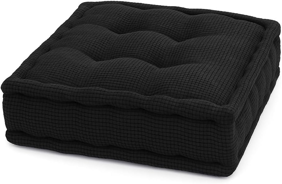 Square Fleece Booster Seat Pad 10cm Thick – Soft Chair Cushion for Extra Comfort | Night Zone
