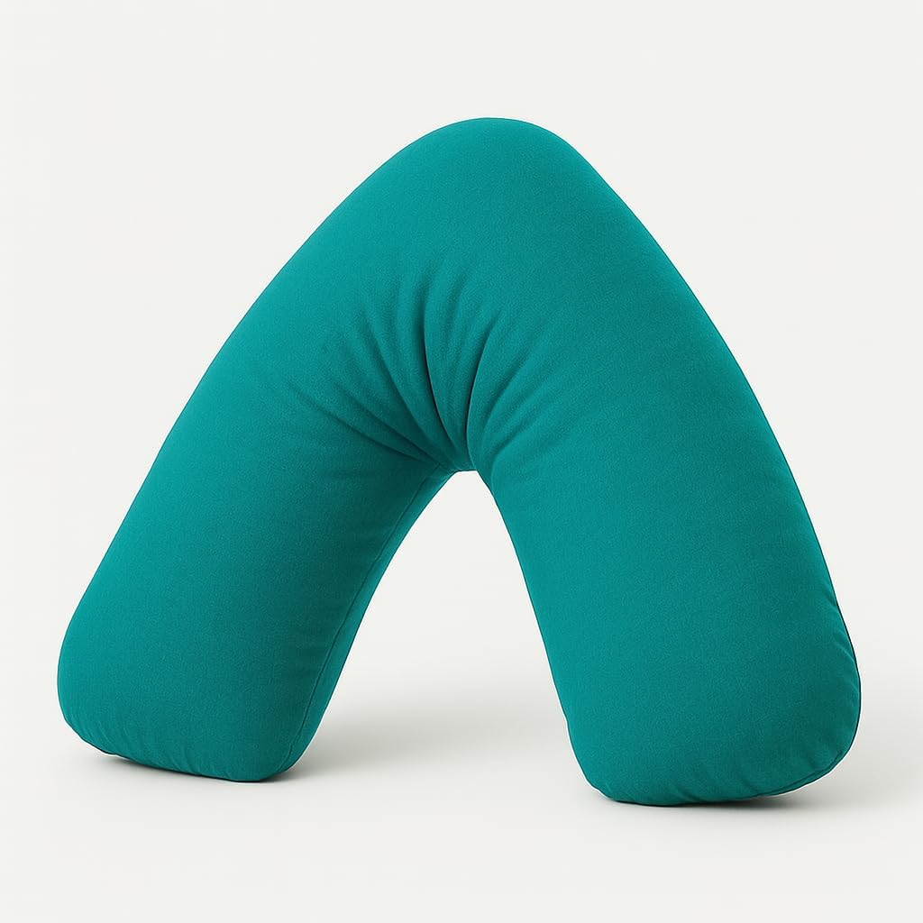 Easy Care Polycotton Orthopaedic V Shaped Pillow with Case or V Pillowcase Only | Night Zone