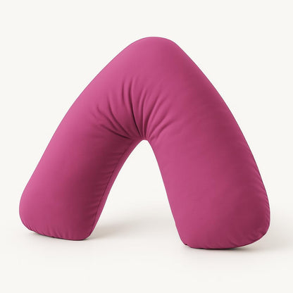 Easy Care Polycotton Orthopaedic V Shaped Pillow with Case or V Pillowcase Only | Night Zone