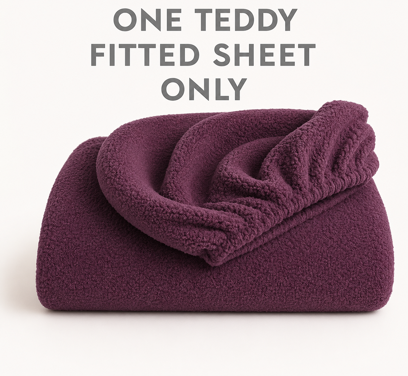 Teddy Fleece Fitted Sheet 30cm Deep – Extra Deep Teddy Bear Bedding | Night Zone