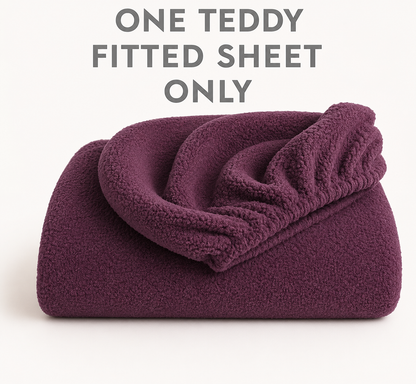 Teddy Fleece Fitted Sheet 30cm Deep – Extra Deep Teddy Bear Bedding | Night Zone
