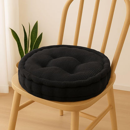Round Fleece Booster Seat Pad 10cm Thick – Soft Chair Cushion for Extra Comfort | Night Zone