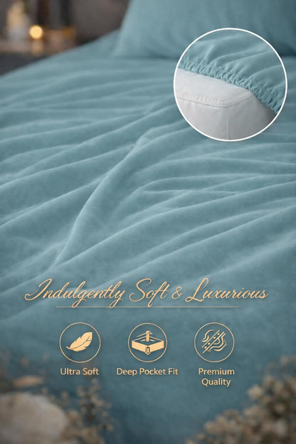 Microfibre Fitted Sheet 25cm Deep – Soft Easy Care Bedding | Night Zone