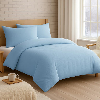 Teddy Fleece Duvet Cover Set – Soft Warm Teddy Bear Bedding | Night Zone