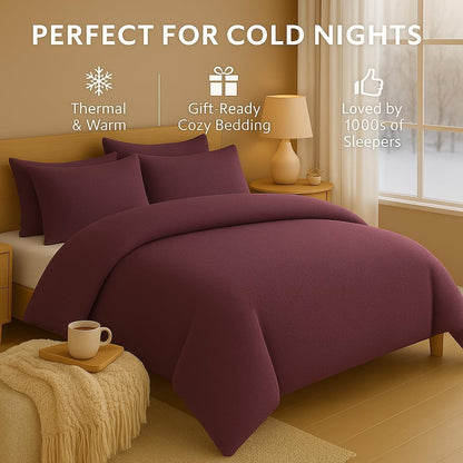 Teddy Fleece Duvet Cover Set – Soft Warm Teddy Bear Bedding | Night Zone