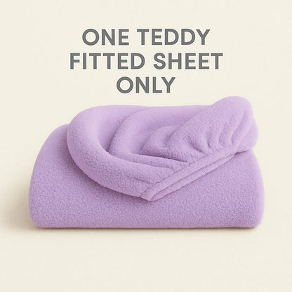 Teddy Fleece Fitted Sheet 30cm Deep – Extra Deep Teddy Bear Bedding | Night Zone