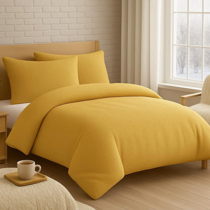 Teddy Fleece Duvet Cover Set – Soft Warm Teddy Bear Bedding | Night Zone