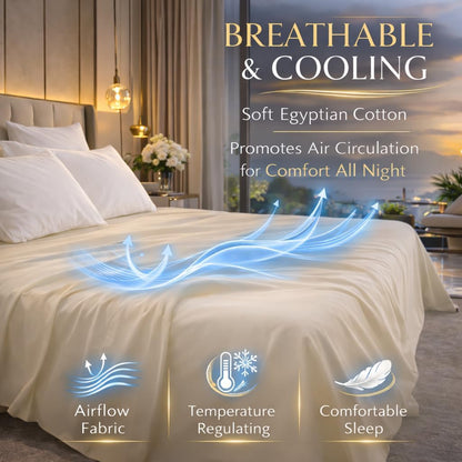 Flat Sheet 100% Egyptian Cotton 200 Thread Count Hotel Quality