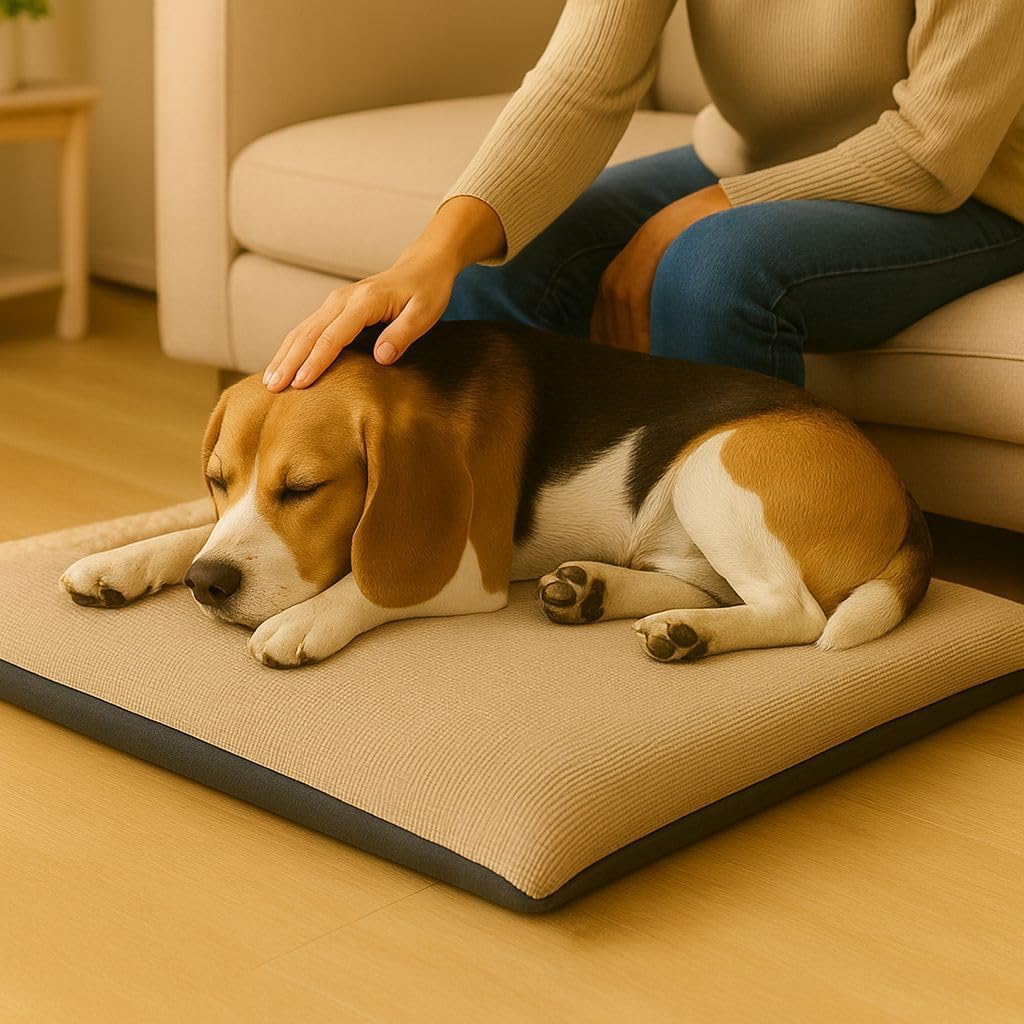 Fleece Pet Mat Washable Dog & Cat Bed – Super Soft Pet Cushion | Night Zone