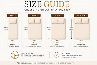 180 Thread Count Percale Extra Deep Fitted Sheet 40cm – Non Iron Polycotton Bedding | Night Zone