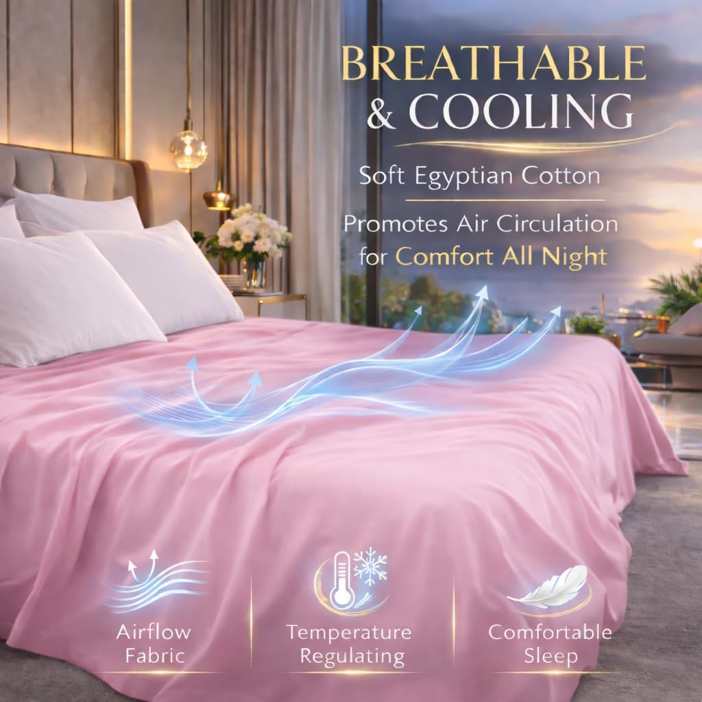 Flat Sheet 100% Egyptian Cotton 200 Thread Count Hotel Quality
