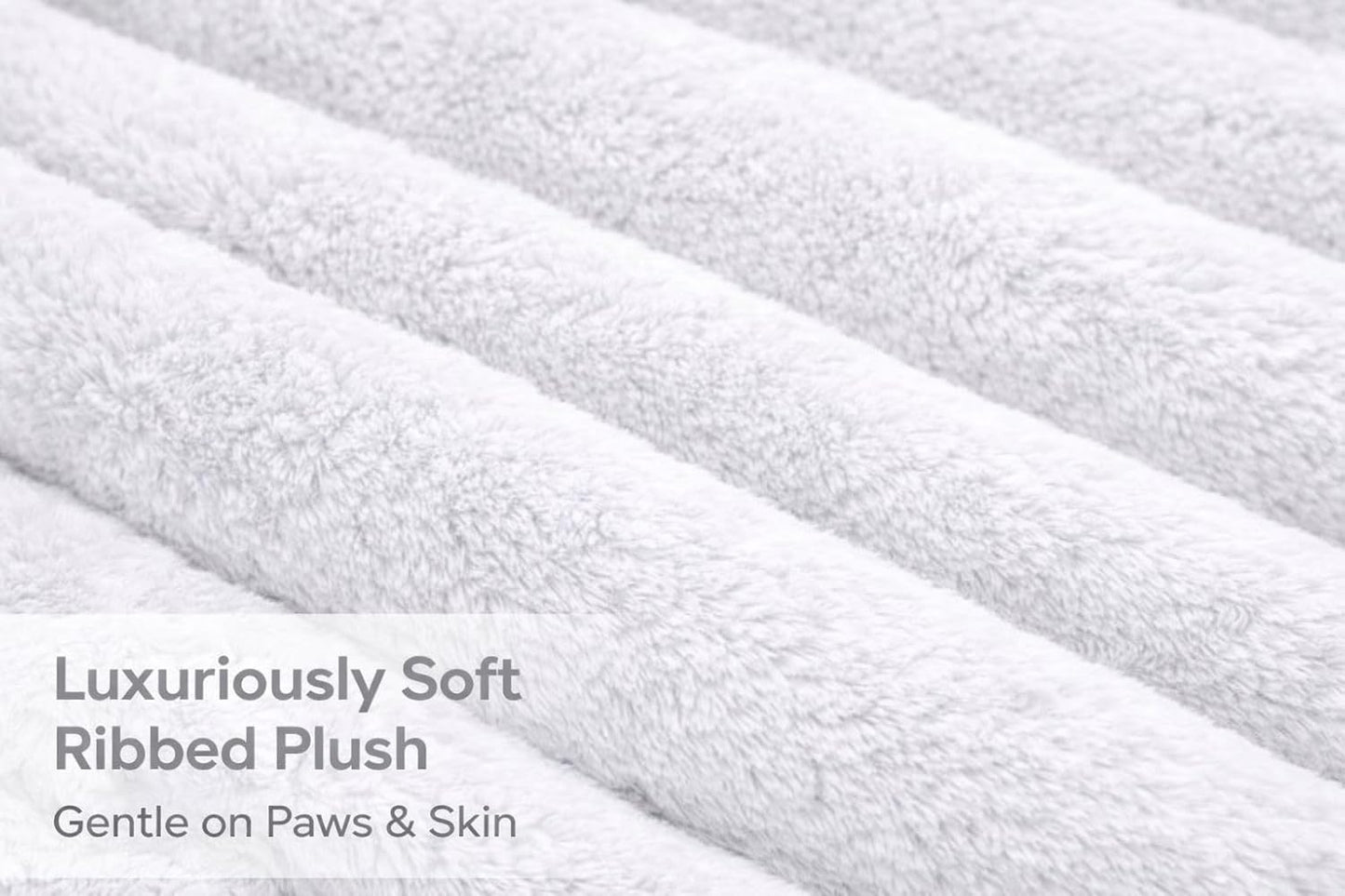 Waterproof Ribbed Plush Pet Bed – Cord Sofa Dog & Cat Bed with Raised Sides | Night Zone