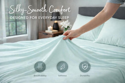 Microfibre Flat Sheet – Ultra Soft Breathable Easy Care Durable Bed Sheet | Night Zone