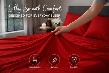 Microfibre Flat Sheet – Ultra Soft Breathable Easy Care Durable Bed Sheet | Night Zone