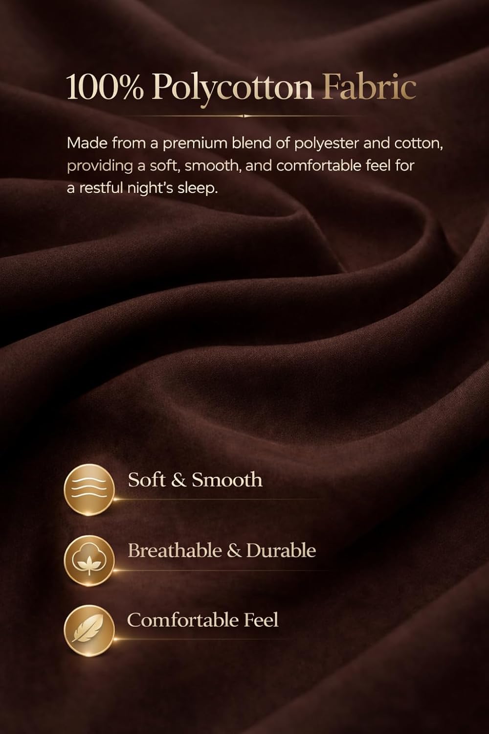 Polycotton Fitted Sheet 25cm Deep – Soft Easy Care Bedding | Night Zone