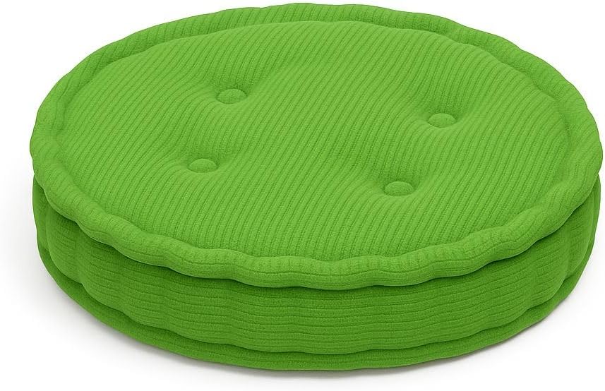 Round Fleece Booster Seat Pad 10cm Thick – Soft Chair Cushion for Extra Comfort | Night Zone