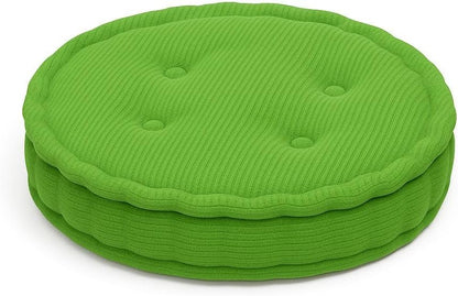 Round Fleece Booster Seat Pad 10cm Thick – Soft Chair Cushion for Extra Comfort | Night Zone