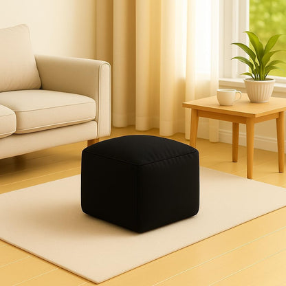Waterproof Bean Bag Footstool Poufy Cube 40x40cm – Indoor & Outdoor Seating | Night Zone