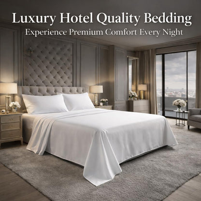 Flat Bed Sheet 400 Thread Count 100% Egyptian Cotton Flat Sheet