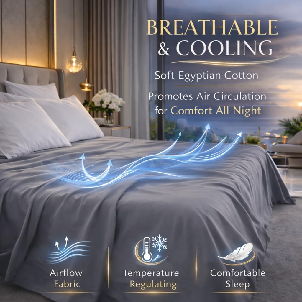 Flat Sheet 100% Egyptian Cotton 200 Thread Count Hotel Quality