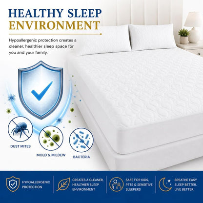 Cooling Mattress Protector – Breathable Airflow 30cm Deep Fitted Mattress Protection | Night Zone