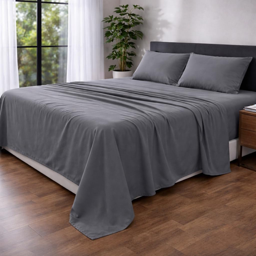 Microfibre Flat Sheet – Ultra Soft Breathable Easy Care Durable Bed Sheet | Night Zone
