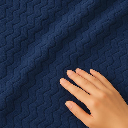 Wave Flannel Fleece Throw Blanket – Ultra Soft Warm Sofa & Bed Throw | Night Zone