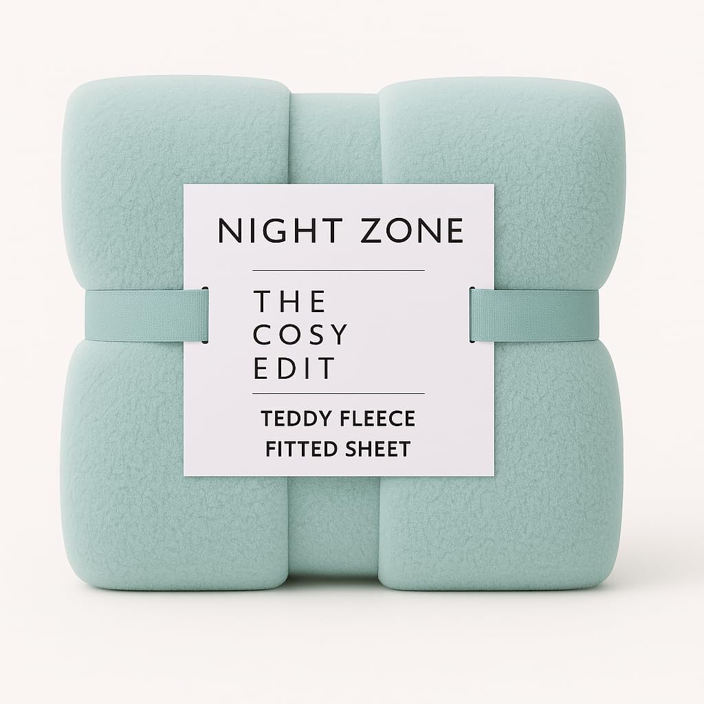 Teddy Fleece Fitted Sheet 30cm Deep – Extra Deep Teddy Bear Bedding | Night Zone