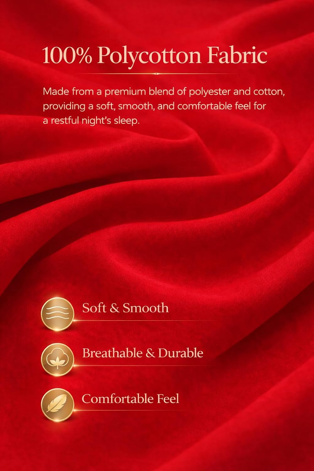 Polycotton Fitted Sheet 25cm Deep – Soft Easy Care Bedding | Night Zone