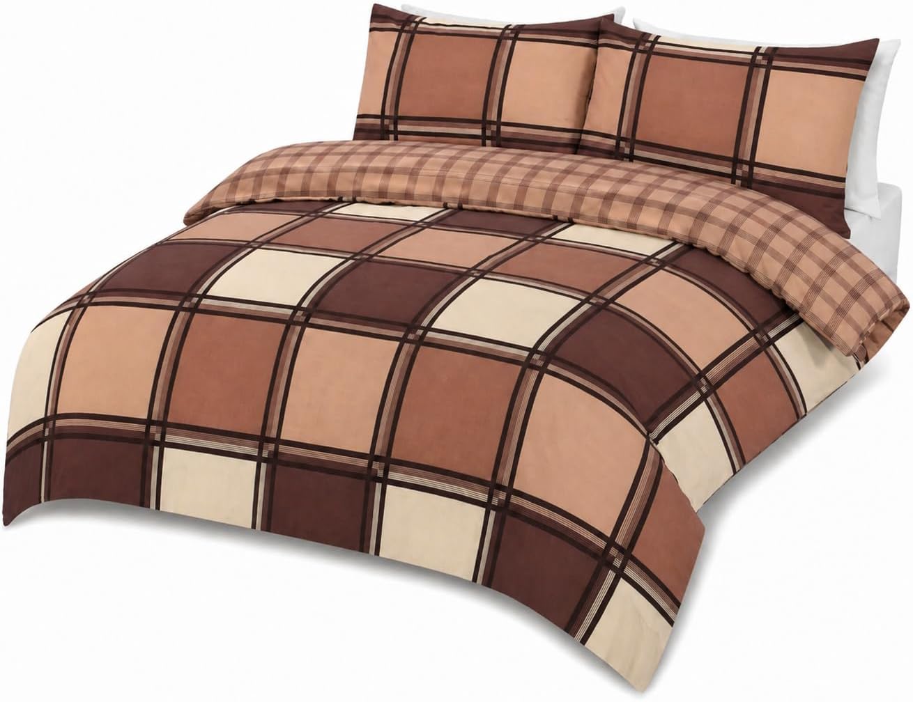 Logan Printed Polycotton Duvet Cover Set – Soft Easy Care Modern Bedding | Night Zone
