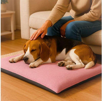 Fleece Pet Mat Washable Dog & Cat Bed – Super Soft Pet Cushion | Night Zone