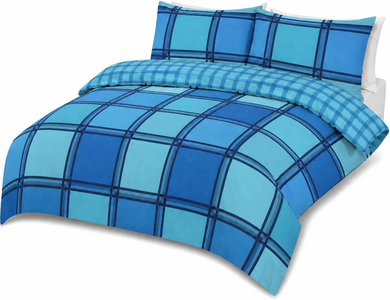 Logan Printed Polycotton Duvet Cover Set – Soft Easy Care Modern Bedding | Night Zone