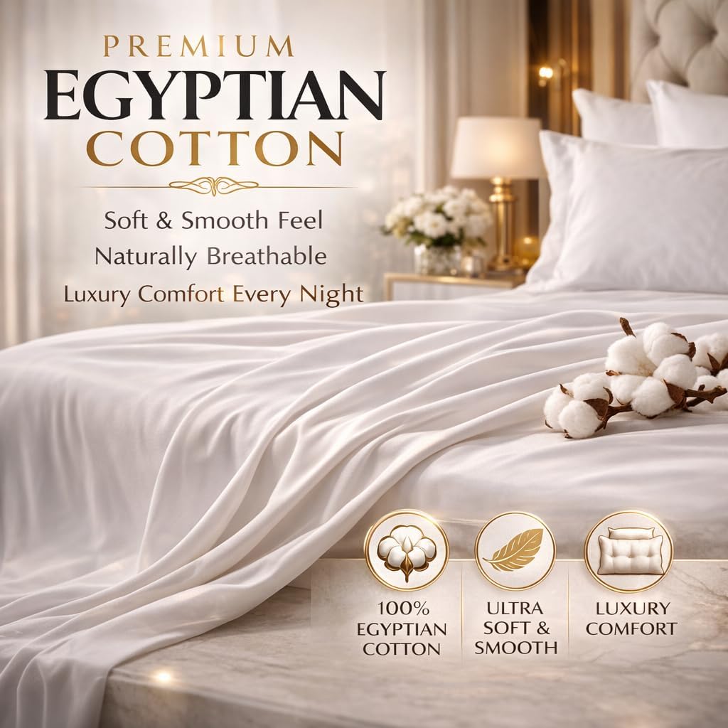 Flat Bed Sheet 400 Thread Count 100% Egyptian Cotton Flat Sheet