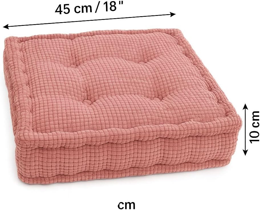 Square Fleece Booster Seat Pad 10cm Thick – Soft Chair Cushion for Extra Comfort | Night Zone