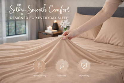 Microfibre Flat Sheet – Ultra Soft Breathable Easy Care Durable Bed Sheet | Night Zone