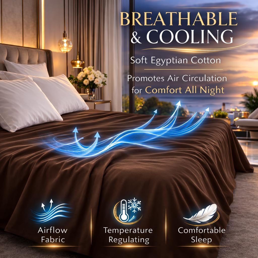 Flat Sheet 100% Egyptian Cotton 200 Thread Count Hotel Quality