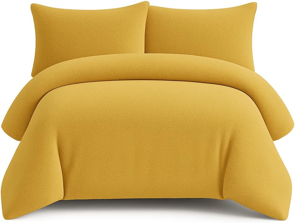 Teddy Fleece Duvet Cover Set – Soft Warm Teddy Bear Bedding | Night Zone