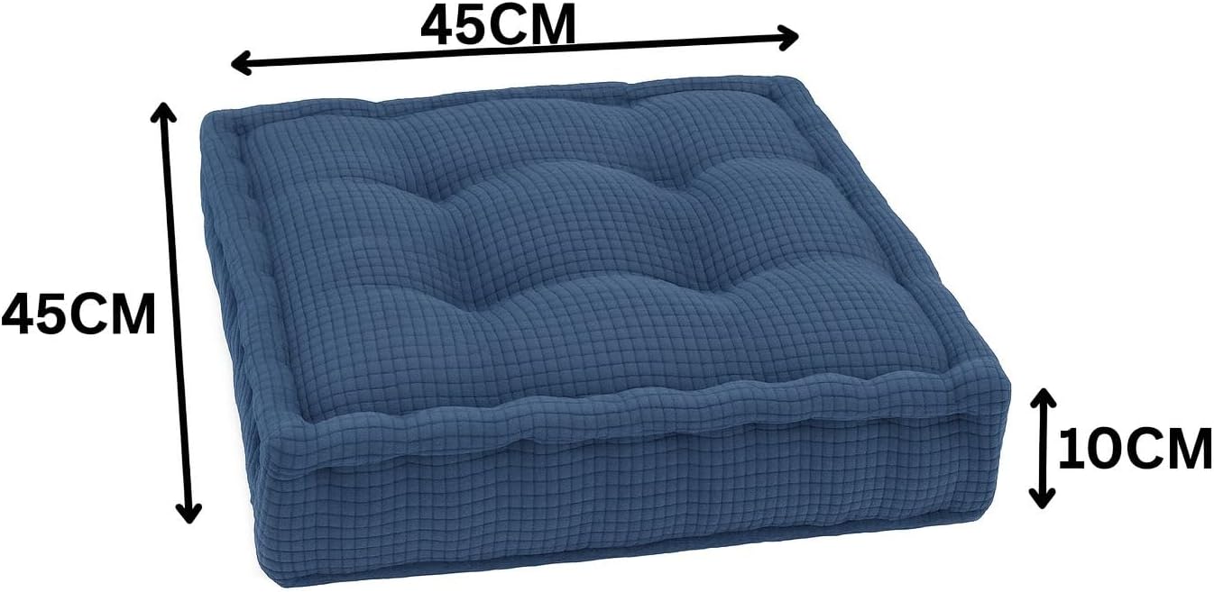 Square Fleece Booster Seat Pad 10cm Thick – Soft Chair Cushion for Extra Comfort | Night Zone