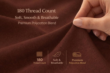 Flat Sheet 180 Thread Count Percale– Non Iron Polycotton Bedding | Night Zone