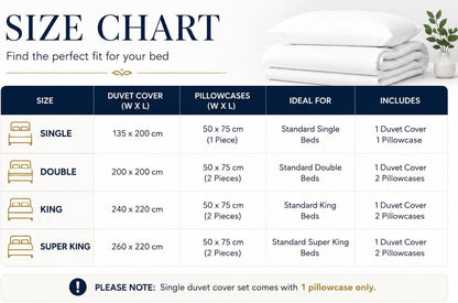 Microfibre Duvet Cover Set – Ultra Soft Easy Care Bedding | Night Zone