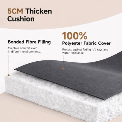 Sun Lounger Cushion Seat Pad – Thick Padded Outdoor Garden Recliner Cushion | Night Zone