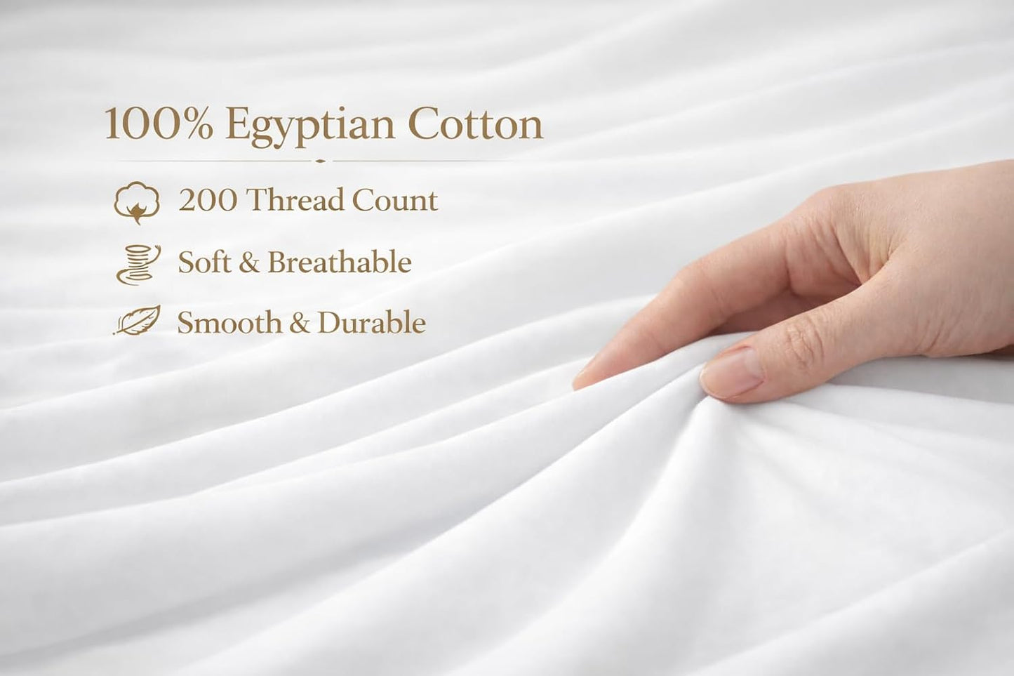 Flat Sheet 100% Egyptian Cotton 200 Thread Count Hotel Quality