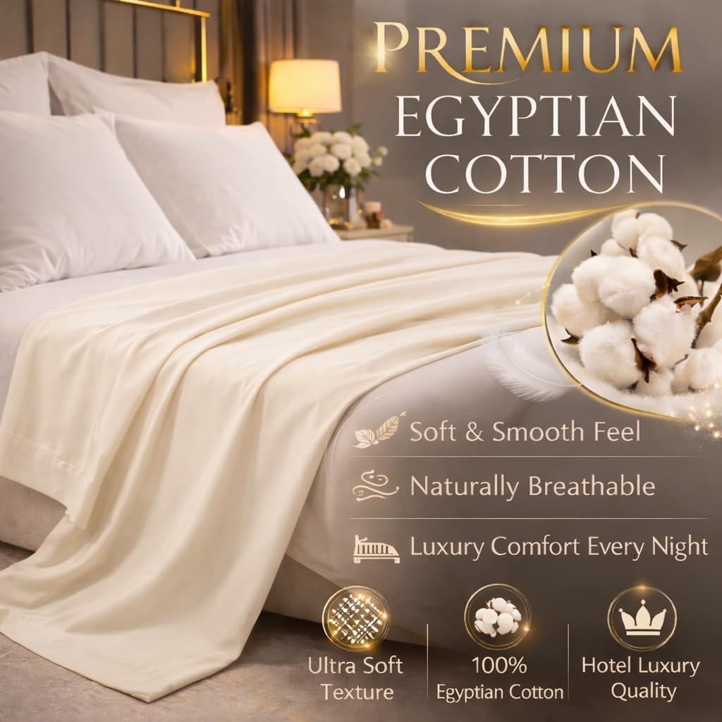 Flat Sheet 100% Egyptian Cotton 200 Thread Count Hotel Quality