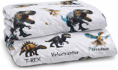 Dinosaur Polycotton Duvet Cover Set – Kids Easy Care Dinosaur Bedding | Night Zone